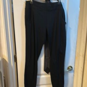 Black Pants with Tie Accent